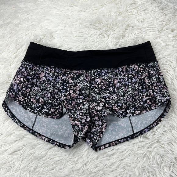 Lululemon Speed Up Short *2.5" Floral Spritz Multi / Black - Picture 1 of 5